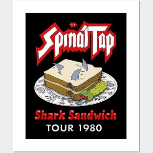 shark sandwich Posters and Art